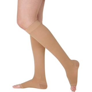 👉 Ecru beige Compressiekniekous met open teen Arthroven 4250308701888