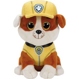 👉 Stof bruin Paw Patrol - Rubble 8421412099