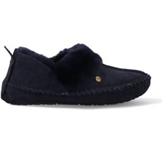 👉 Pantoffels blauw suede vrouwen mannen Warmbat Barrine BAR341045 Donker Blauw-38 8719394129465