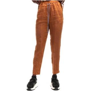 👉 L vrouwen oranje Pants 7234 Cannella
