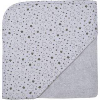 👉 Badhanddoek kastanjebruine grijs jongens WÖRNER SÜDFROTTIER sterren lichtgrijs 80 x cm 4016245201559