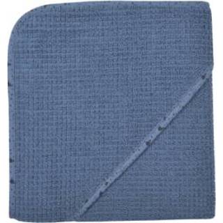 👉 Badhanddoek meisjes blauw WÖRNER SÜDFROTTIER met capuchon thuis donkerblauw 80 x cm 4016245105550