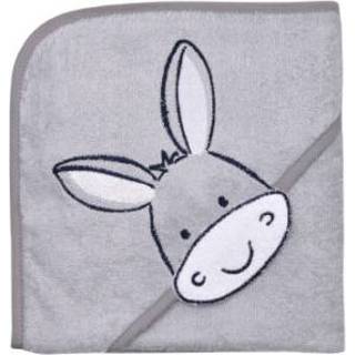 👉 Badhanddoek grijs jongens WÖRNER SÜDFROTTIER Kappen ezel lichtgrijs 80 x cm 4016245407913