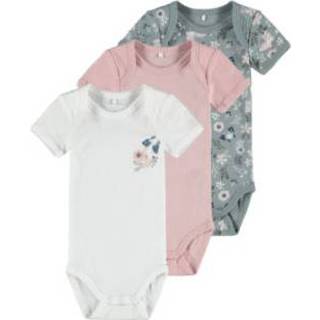 👉 Pasgeborene meisjes kleurrijk Name it Lichaam 3 Pakje Pale Mauve 5714924760937