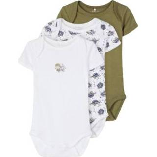👉 Donkergroen pasgeborene jongens groen Name it Lichaam 3-pack Loden Green Schildpad 5714924762818