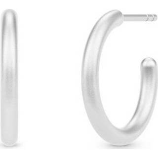 👉 Medium onesize vrouwen grijs Classic Hoops Earrings 5704465113958