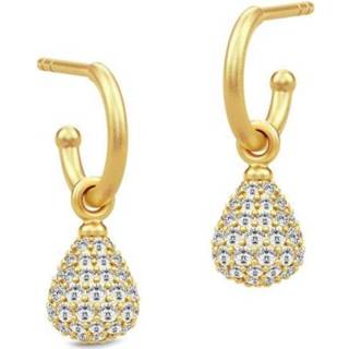 👉 Onesize vrouwen geel Morning Dew Mini Hoops Earrings 5704465085644