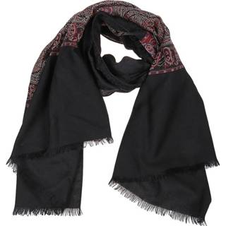 👉 Onesize vrouwen zwart Jacquard Scarf