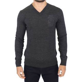 👉 Pullover XL male grijs V-neck Sweater