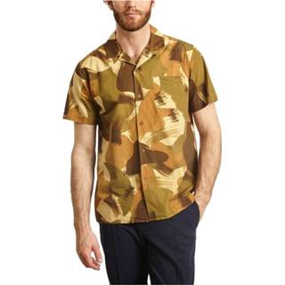 👉 Shirts korte mouw s male bruin Malick Camouflage Short Sleeves Shirt