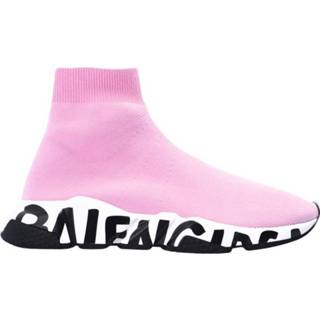 👉 Sock vrouwen roze Speed Graffiti sneakers