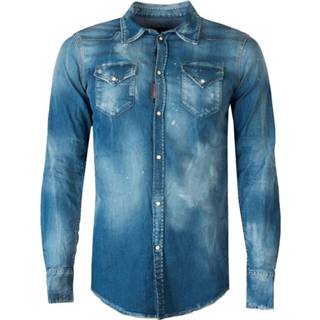 👉 Shirt male blauw Classic Western 8050328982962