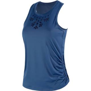 👉 Tanktop XL donkerblauw vrouwen Lucky in Love Eyelet Ruche Dames