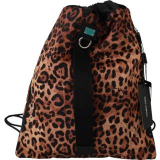 👉 Backpack onesize vrouwen bruin Leopard Drawstring Napsack 8057001223688