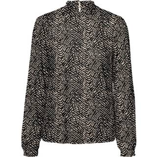 👉 Zwart XL vrouwen Vmani L/S Smock TOP WVN LCS Black/LISSIE