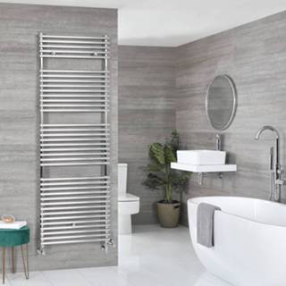 👉 Handdoek radiator staal chroom arno modern Handdoekradiator Dual Fuel 173,8x45cm 712 Watt | 5051752937101