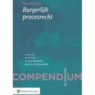 👉 Compendium Burgerlijk procesrecht. Paperback 9789013158298