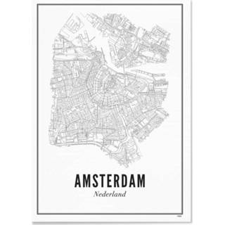 👉 Poster wit Wijck Amsterdam stad A3 30 x 40 7448131729736