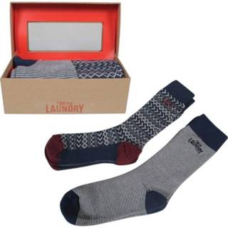 👉 Sokken ondermode male blauw mannen Montazinni Tokyo laundry heren giftbox macklemore navy 8720086081084