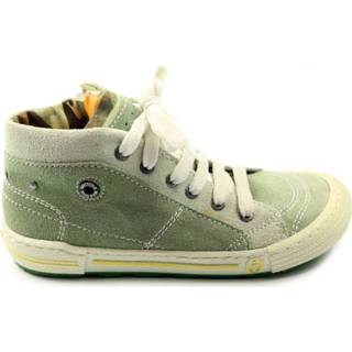 Hoge veterschoenen leer vrouwen groen Shoesme Wk4s058 jm veterschoen