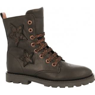 👉 Veterboots meisjes vrouwen zwart Shoesme