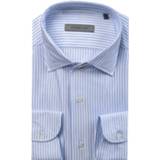 👉 Overhemd katoen overhemden male blauw Corneliani 8300087030993