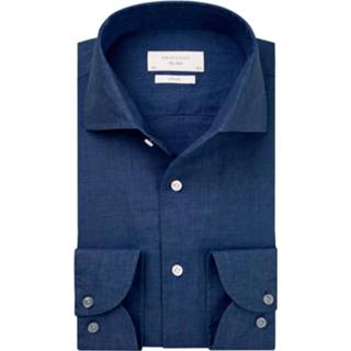 👉 Overhemd linnen male blauw Profuomo