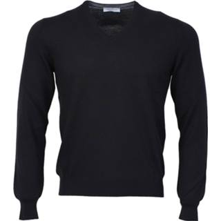 👉 Trui wol truien male zwart Gran Sasso