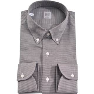 👉 Overhemd katoen overhemden male blauw Grigio