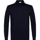 👉 Katoen XXL mannen male blauw Profuomo Polo navy