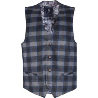👉 Gilet katoen mannen male blauw Prince BOWTIE