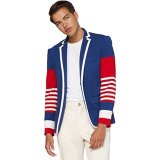 👉 Blauw katoen mannen male Opposuits Supportswear dandy fan cobalt blue 8719874020763