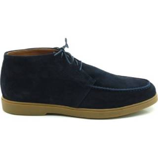 👉 Veterschoenen leer herenschoenen male blauw ZeroDue39