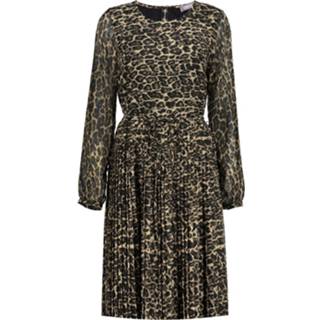 👉 Dress l vrouwen beige Geisha 07907-20 leopard plisse