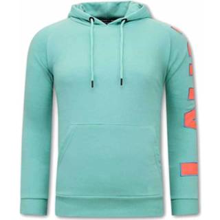 👉 Hoodie katoen l truien male groen Tony Backer Oversized 7435144297239 7435144297215 7435144297222