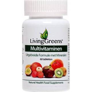 👉 Vitamine Livinggreens Multi vitaminen & mineralen antioxidant 60 tabletten 8718347313050