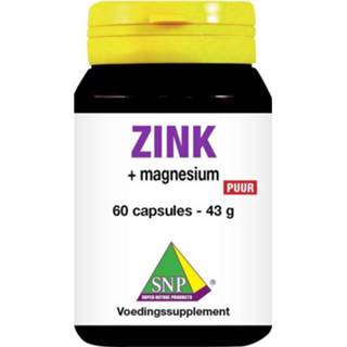 👉 Magnesium zink SNP + puur 60 capsules 8718591426407