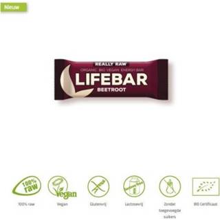 👉 Energiereep rode Lifefood Lifebar biet raw & bio 47 gram 8595657100972