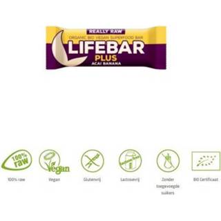 👉 Lifefood Lifebar plus acai banana bio 47 gram 8594071481025