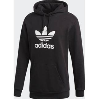 👉 Hoodie l truien male zwart Adidas Trefoil 2013003231591