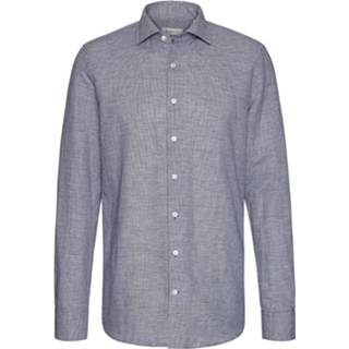 👉 Overhemd katoen overhemden male blauw Bugatti