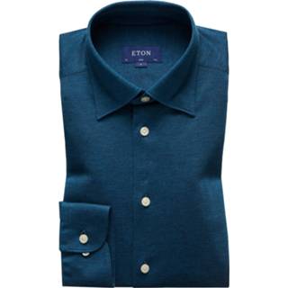 👉 Overhemd katoen m overhemden male blauw Eton Slim fit 2015000018045 2015000018038 2015000018076