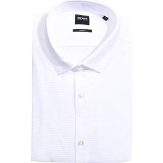 👉 Overhemd katoen XXL overhemden male wit Hugo Boss rikki 4029051690509