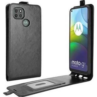 👉 Flip hoesje zwart Motorola Moto G9 Power Verticale met Creditcardvak - 5712580034119