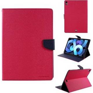 👉 Folio case roze blauw Mercury Goospery Fancy Diary iPad Air (2020) - Felroze / Donkerblauw 5712580073897