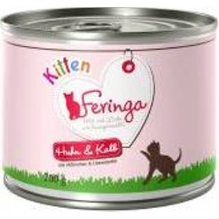 👉 6x200g Kitten Konijn & Kip Feringa Kattenvoer