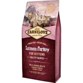 👉 Kattenvoer zalmkleurig 6kg Salmon & Turkey for Kittens Healthy Growth Carnilove 8595602512218