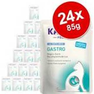 👉 Kattenvoer 24x85g Feline Gastro Pouch Kattovit Eend & Rijst nat 4000158772367