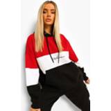 👉 Woman Signature Colour Block Hoodie, Black