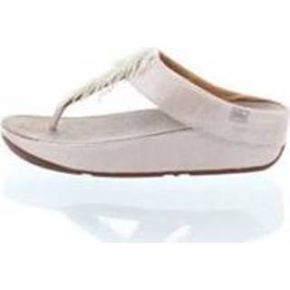 👉 Suede leer damesschoenen vrouwen zilver FitFlop Cha